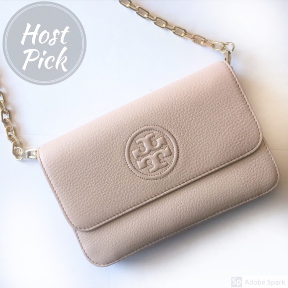 Tory Burch Handbags - Tory Burch Bombe Light Oak Mini Bag Crossbody